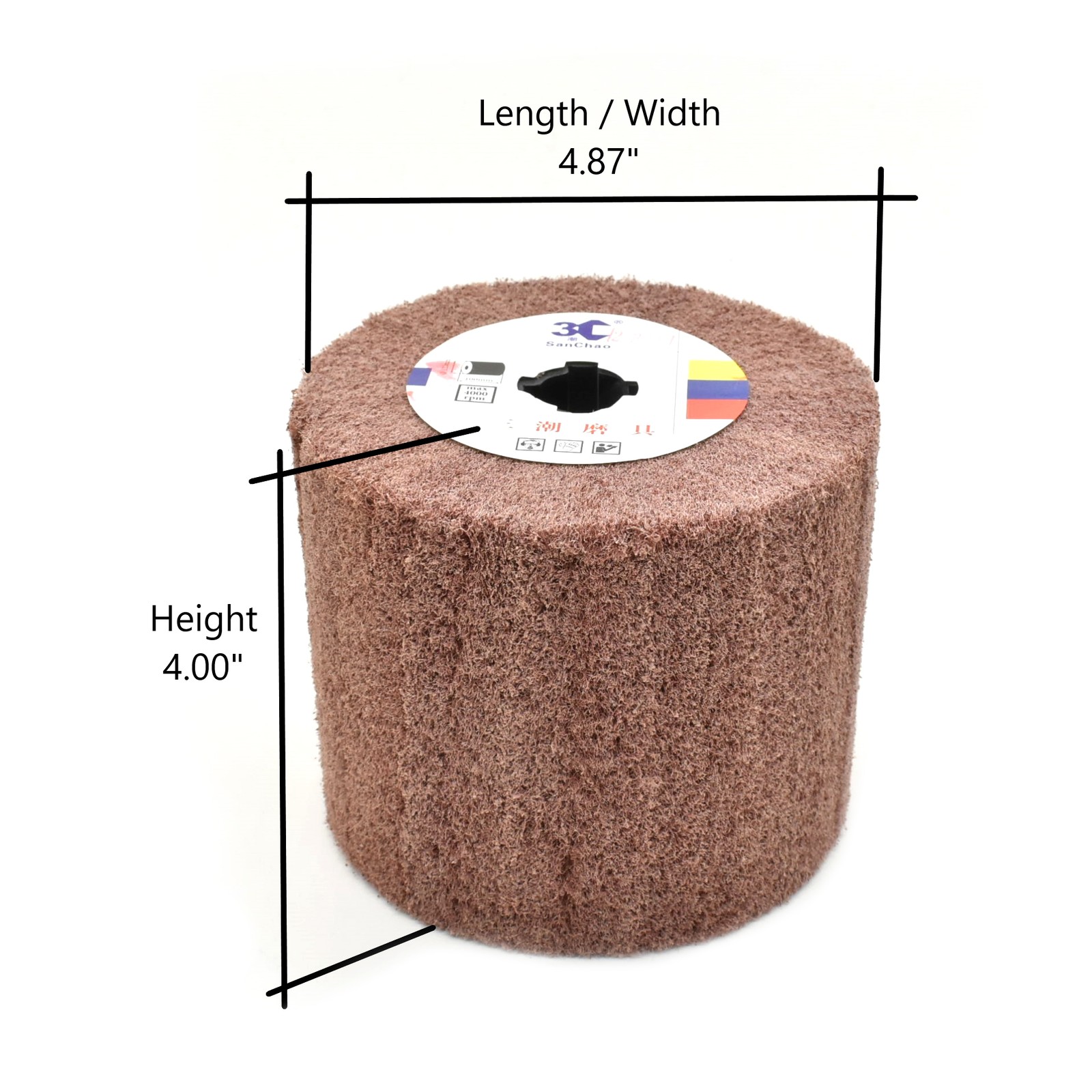 Specialty Diamond AW-320 Elastic Grain Coated Non Woven Nylon Web Wheel
