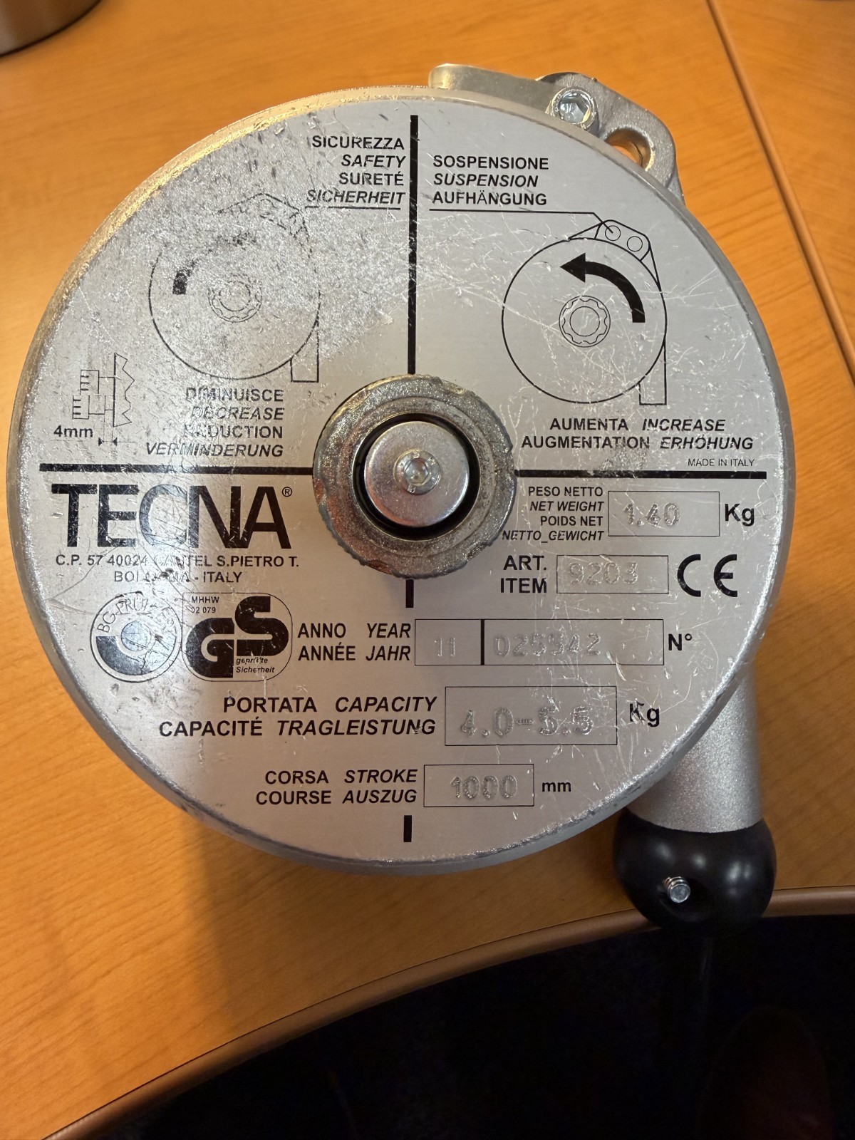 TECNA 9203 Tool Balancer 4-5.5Kg