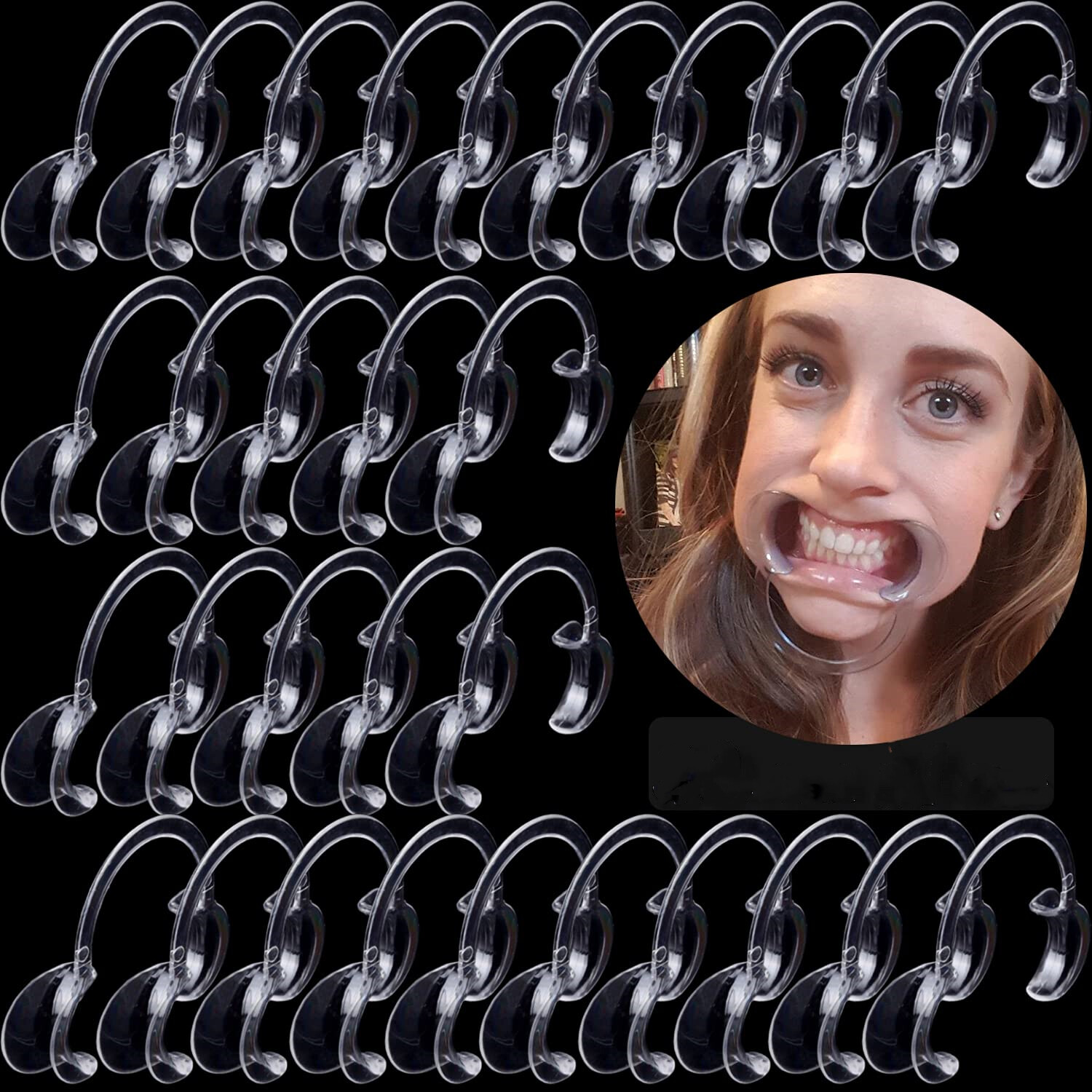 20pc Adult Large Size Dental C-Shape Mouth Opener Cheek Oral Retractors