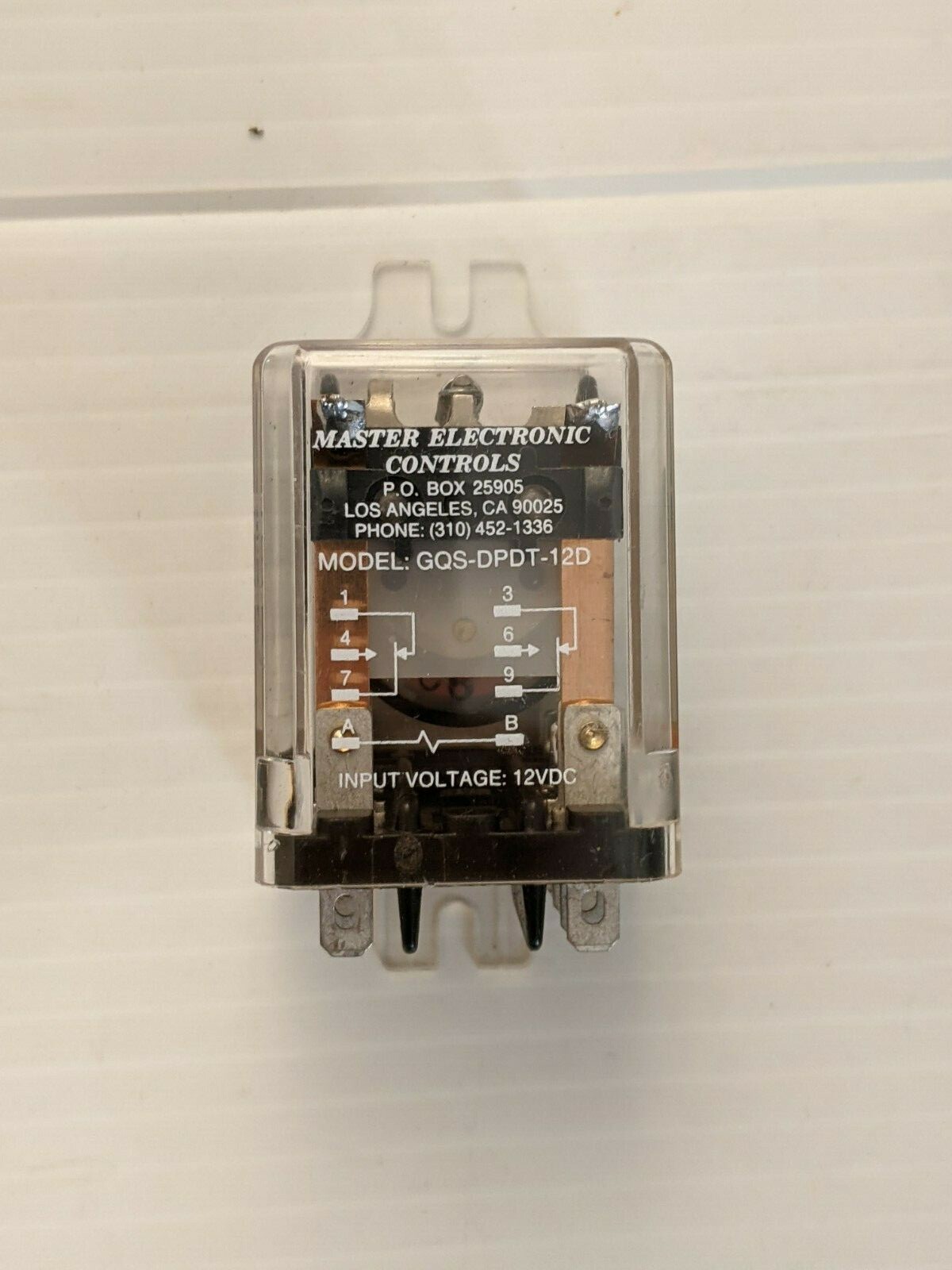 Master Electronics GQS-DPDT-12D 10A DPDT 12VDC General Purpose Relay