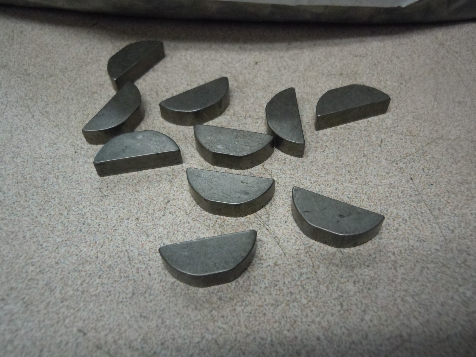 #9 3/16X3/4 WOODRUFF KEYS STEEL PLAIN 10 pieces