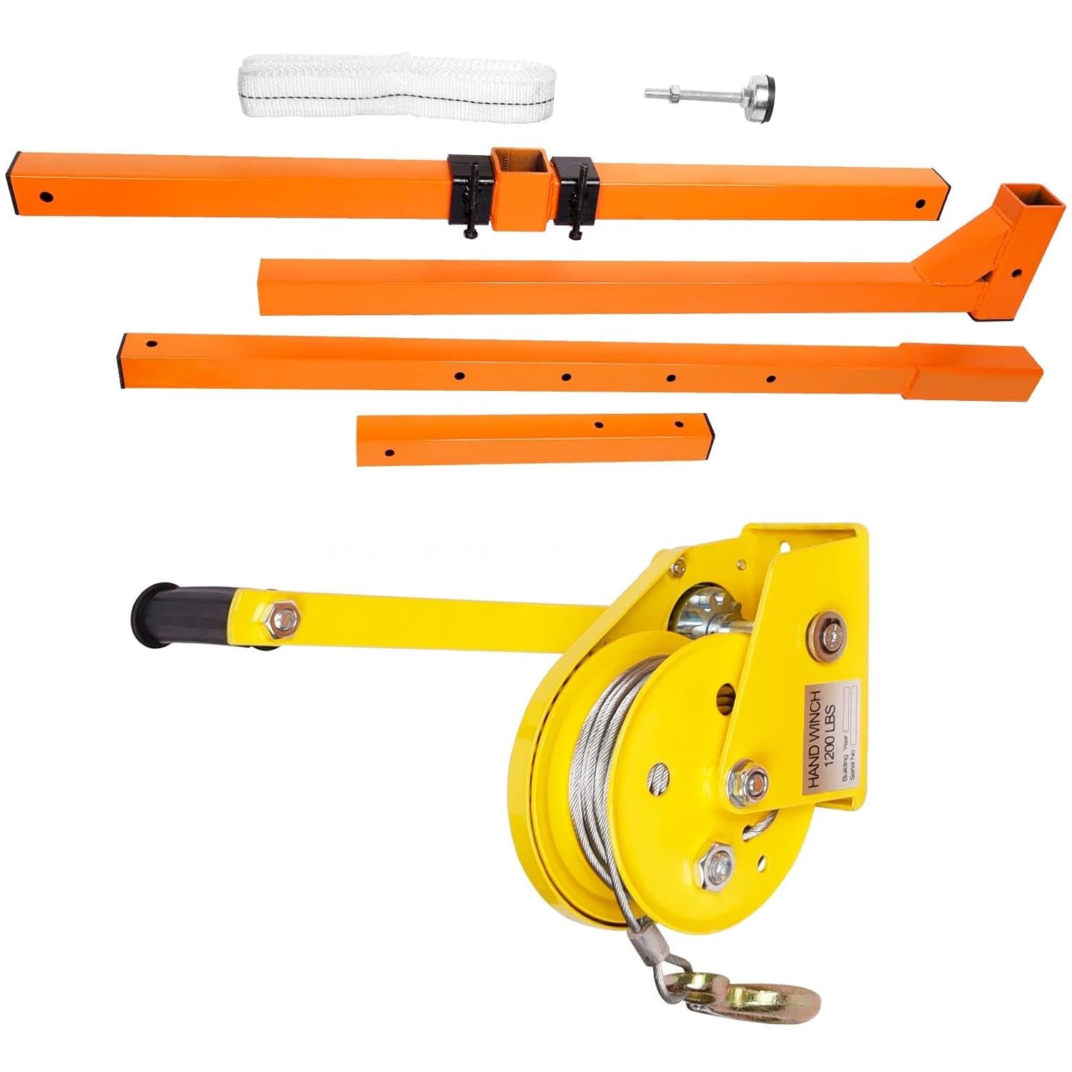 Air Conditioner Lifting Cranes 60FT, Carbon Steel Portable AC Lifting Crane with