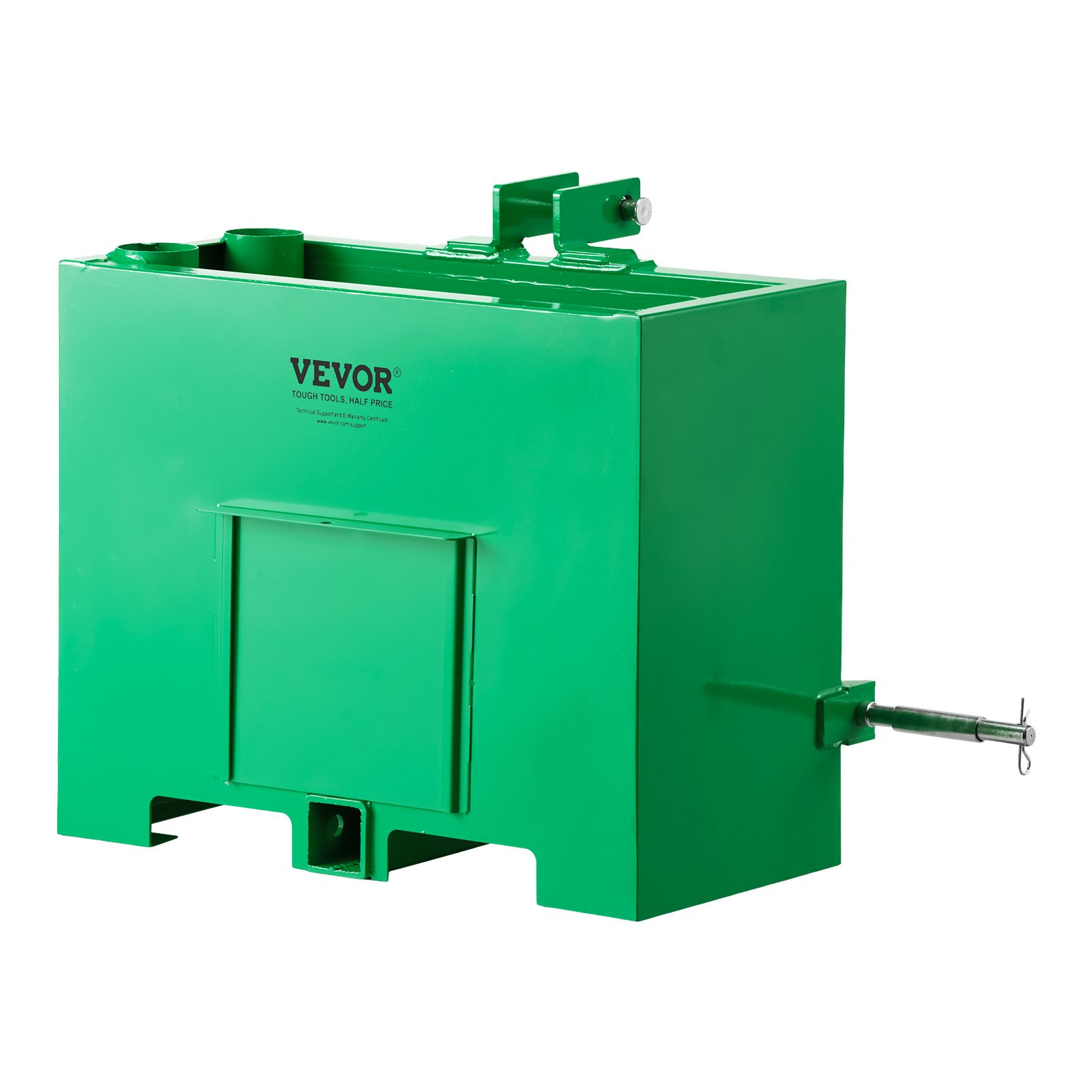 3 Point Tractor Ballast Box 800lb Cat 1 Hitch Receiver Green