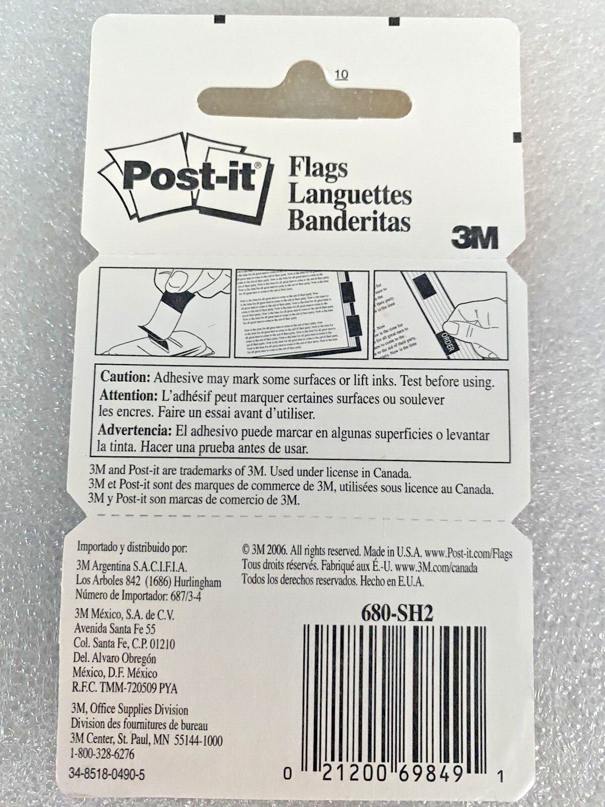 ( 4 ) PACKS OF POST IT FLAGS ~ SIGN HERE ~ YELLOW FLAGS 680-SH2 ~ 100 PER PACK