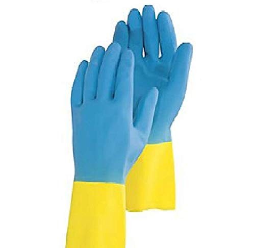 Pair of Majestic Medium Neoprene Over Latex Chemical Resistant Gloves 4055