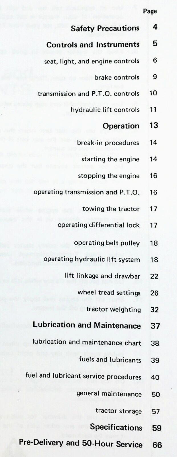 Ford 2600 3600 4100 4600 Tractor Operators Owners Manual Maintenance 1975 – 1981