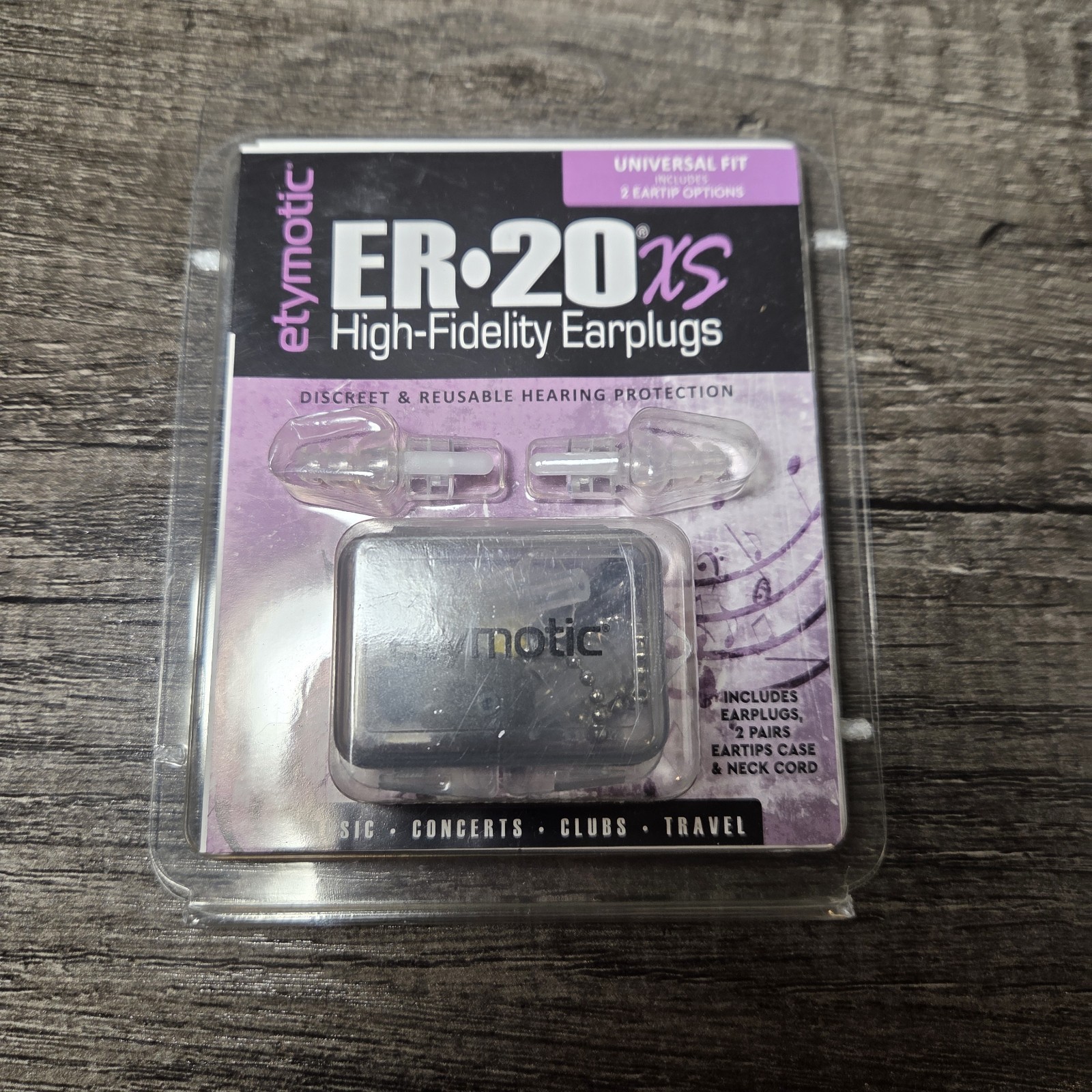 Etymotic Research ER20XS-UF-C High-Fidelity Earplugs Universal Fit