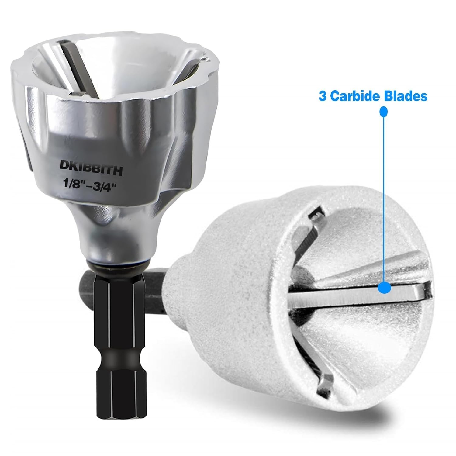 Ergonomic Heavy-Duty Chamfer Tool with Tungsten Blades for Metal & PVC 1/8″-3/4″