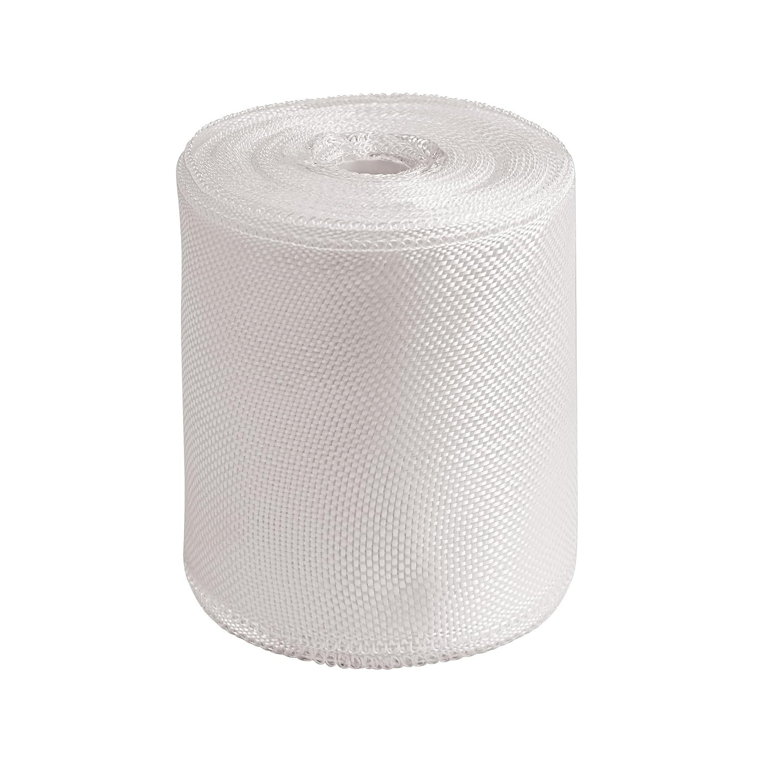 4 Inch x 99Ft Fiberglass Cloth Roll Non-Adhesive Woven Cloth Strip For Repair
