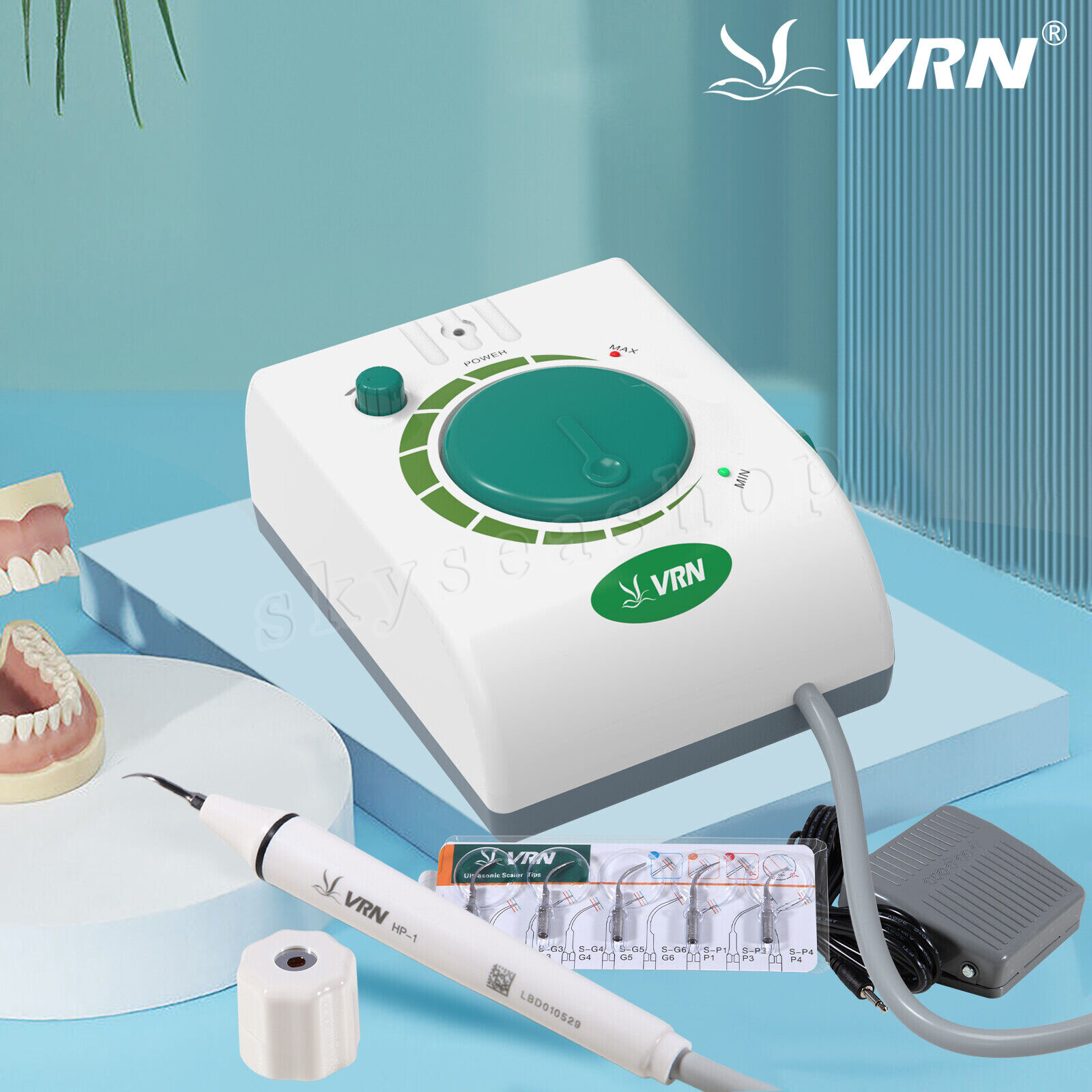 USA Dental Ultrasonic Piezo Scaler Handpiece 5 Tips Fit EMS Cavitron Woodpecker