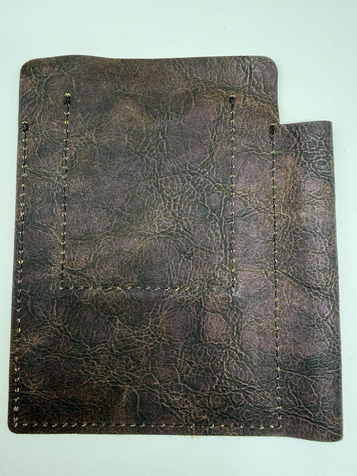 Sojourner Leather Pocket Organizer Notebook Sleeve Pen Holder Burgundy Brown