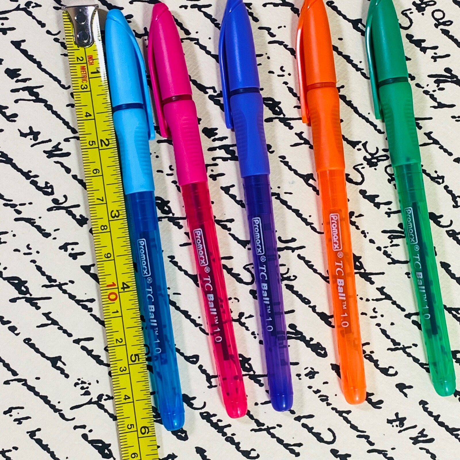 ProMarx Pens Colors Ballpoint 1.0m Comfort Grip Writing Diary Journal Calendar n
