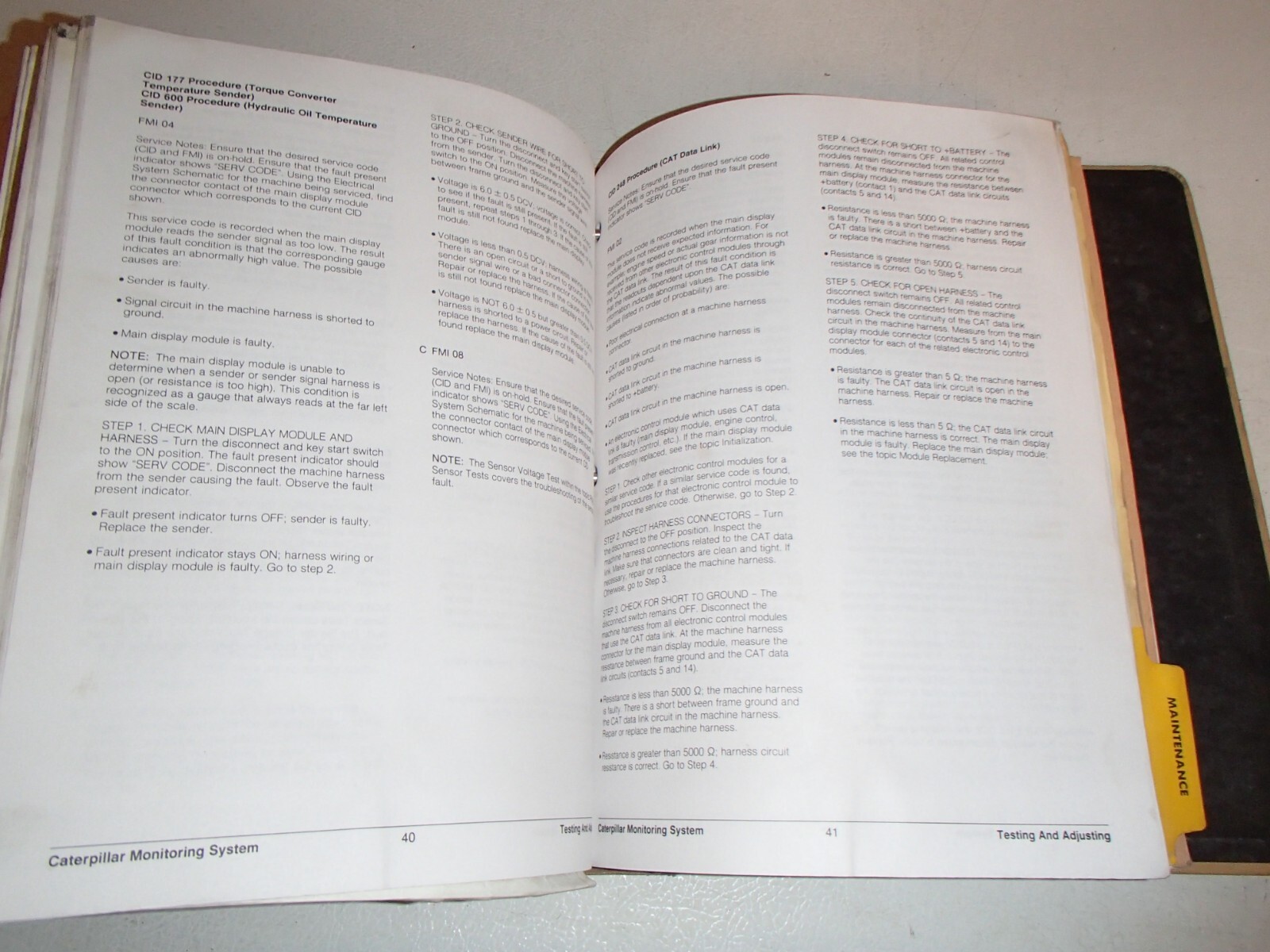 Caterpillar 938F IT38F Loader Service Manual , 1KM 2RM 85M 6FN 7SN 5DR 1- up