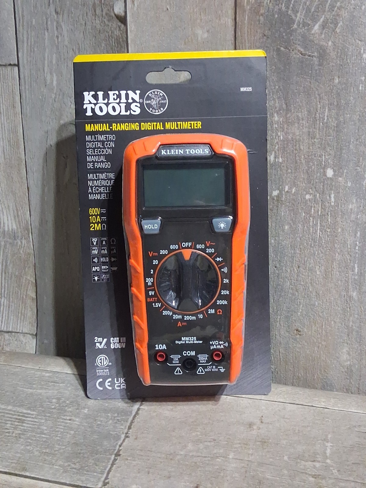 Klein Tools Manual-ranging Digital Multimeter 600V 10 A 2M MM325 NEW
