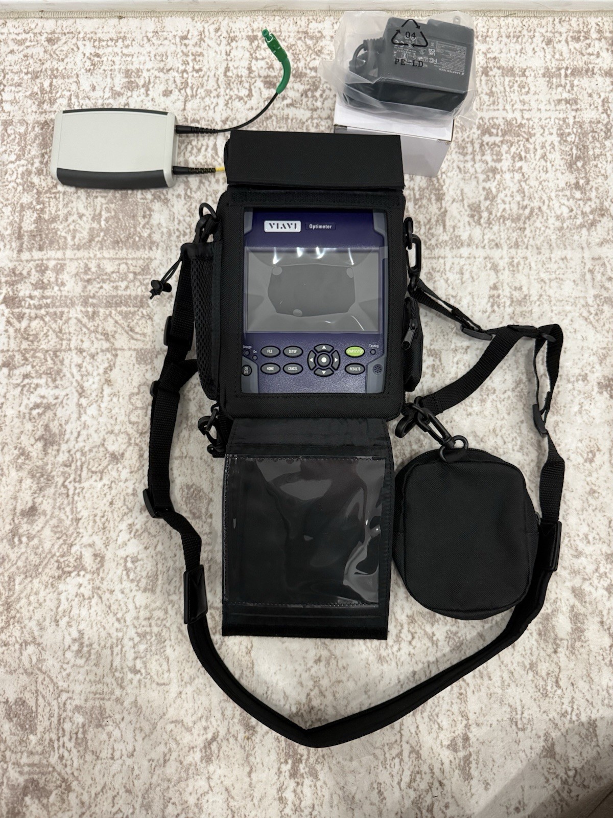 Viavi Optimeter EOPT-PONATT Optical Fiber Tester + Fiber Launch Cable with Case