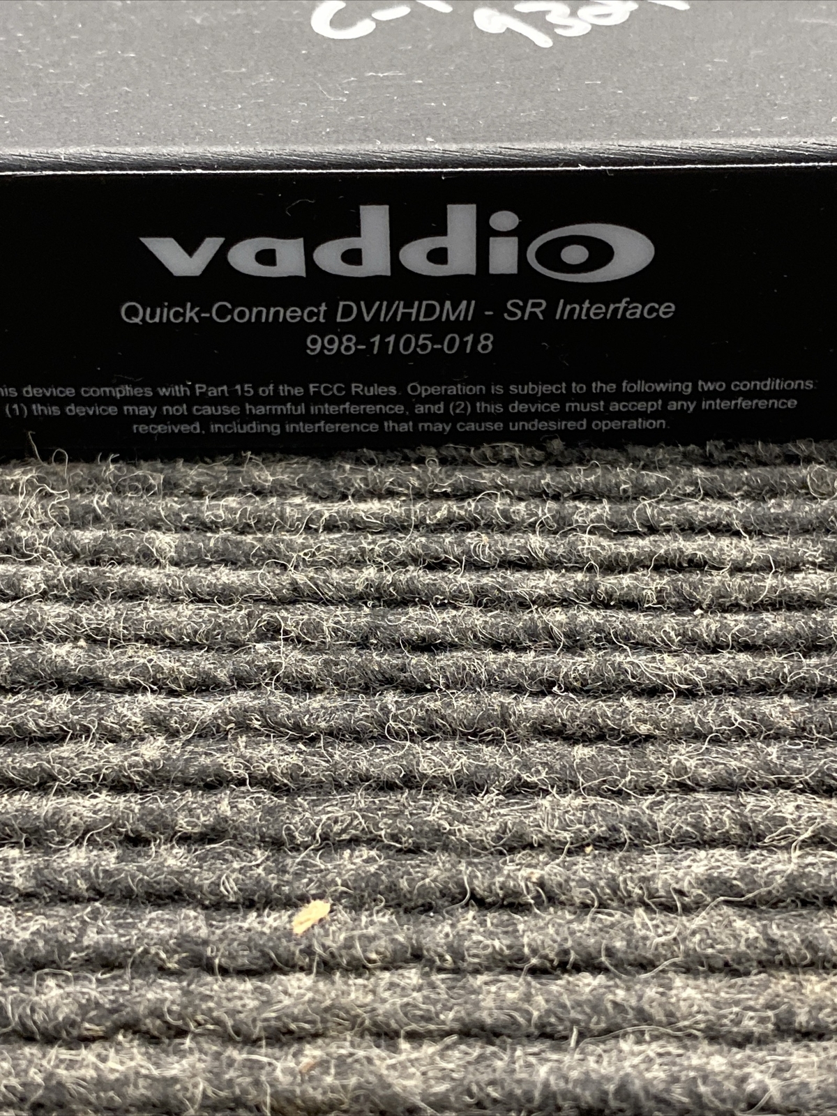 Used Vaddio Quick-Connect DVI/HDMI-SR Interface NO AC Adapter
