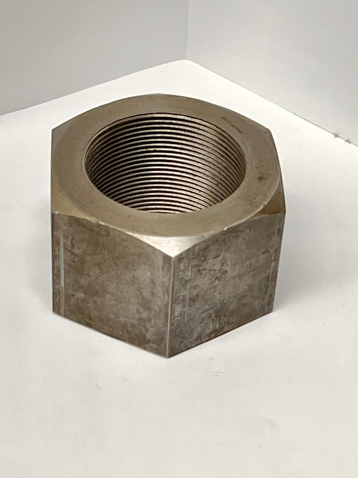 (1) 2″-12 Hex Nuts Grade 2, 2-12 Plain Steel Large Fine Thread, 2 inch nut -12