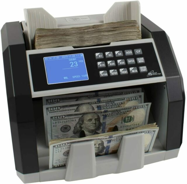Royal Sovereign Front-Loading Bill Counter – Black/Silver (RBC-ED250)