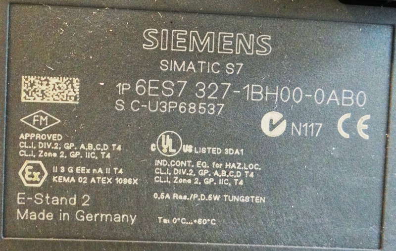 Siemens SIMATIC S7 6ES7327-1BH00-0AB0 Version: 02 SM327 Digital Input -used-