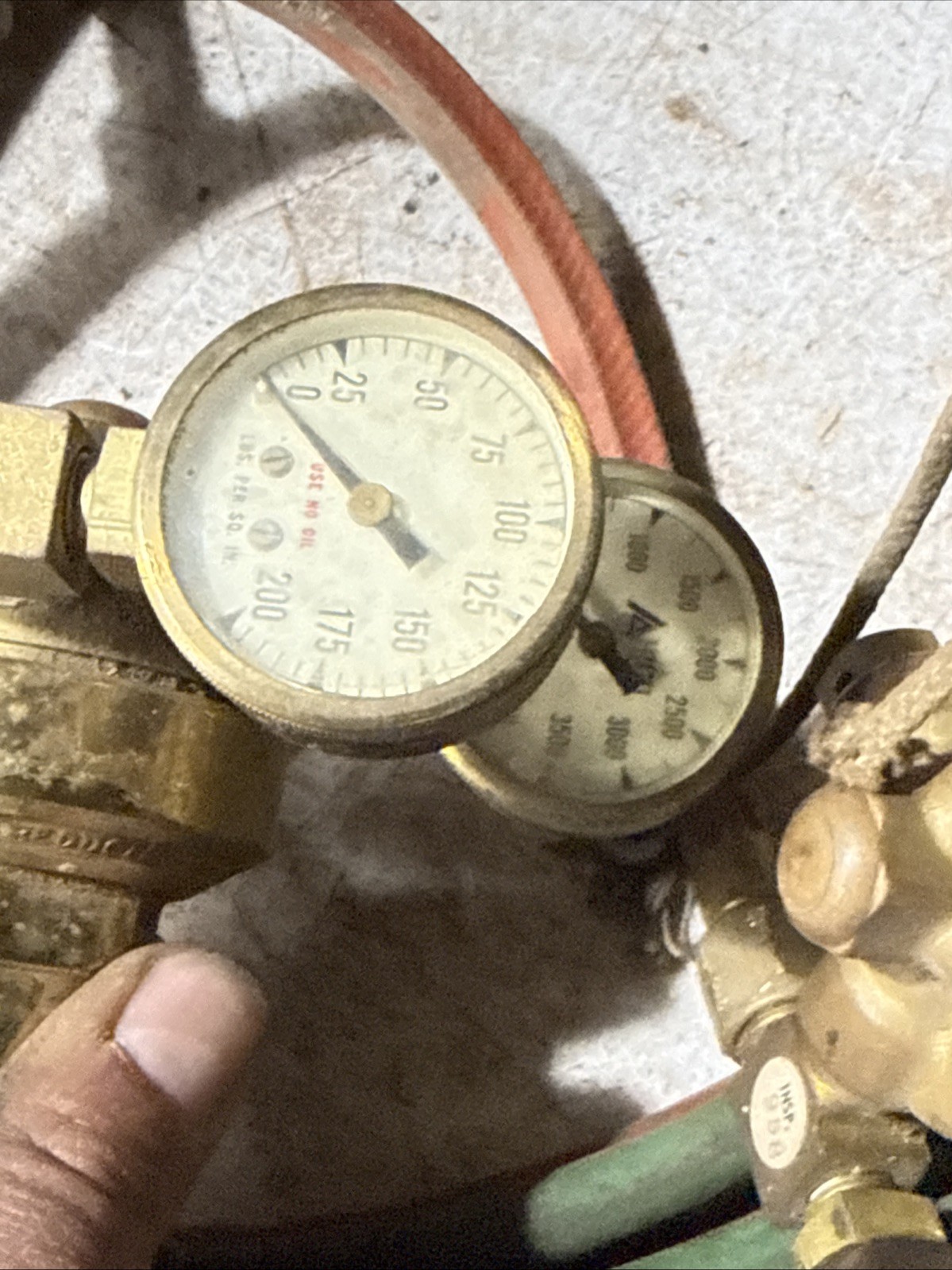 Vintage Airco Regulator Set Oxygen & Acetylene Hoses/Torch