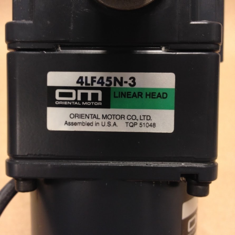 Oriental Motor 4IK25GN-SWM AC Magnetic Break Motor with 4LF45N-3 Linear Head