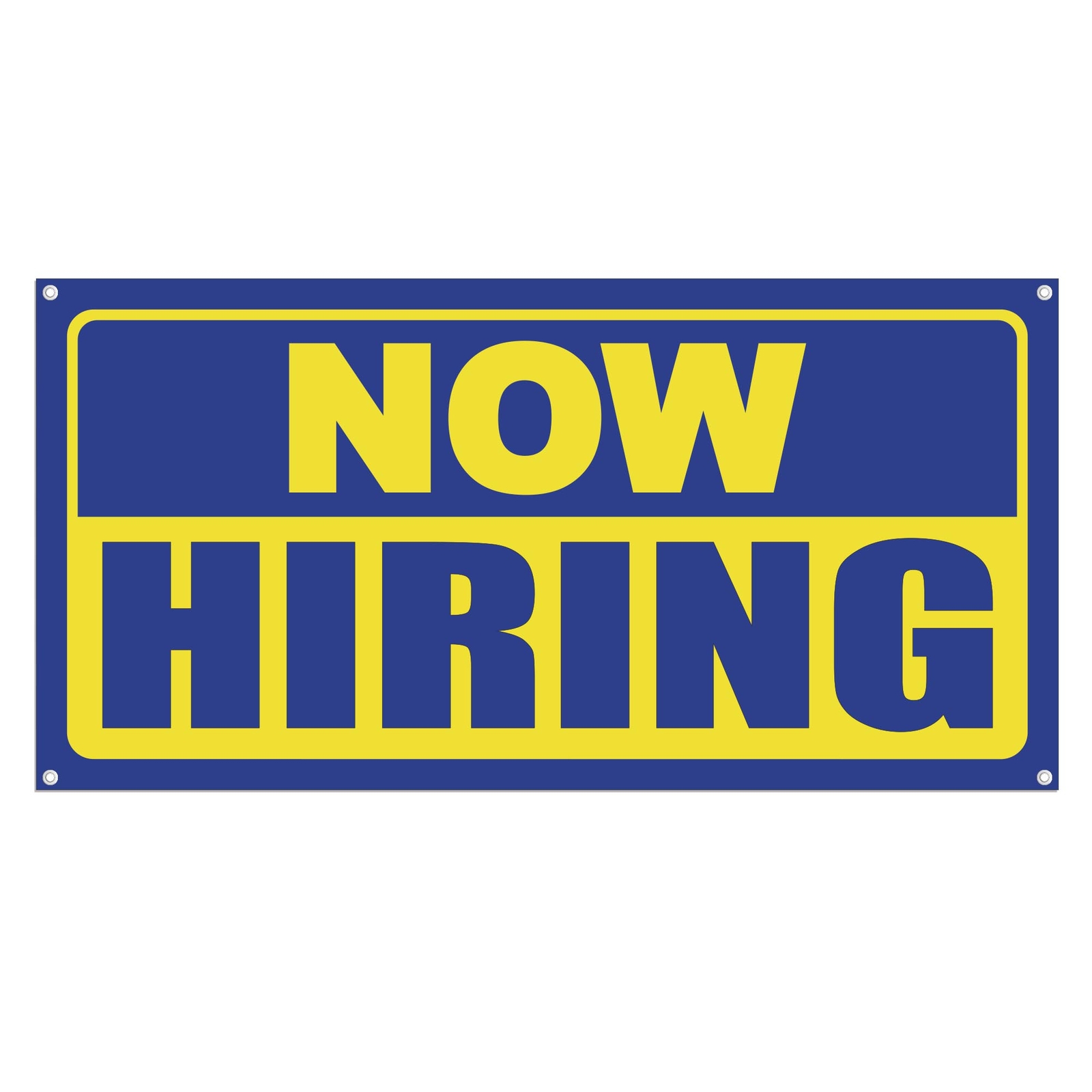 Now Hiring 13 oz Heavy Duty Vinyl Banner Outdoor/Indoor Help Wanted Sign