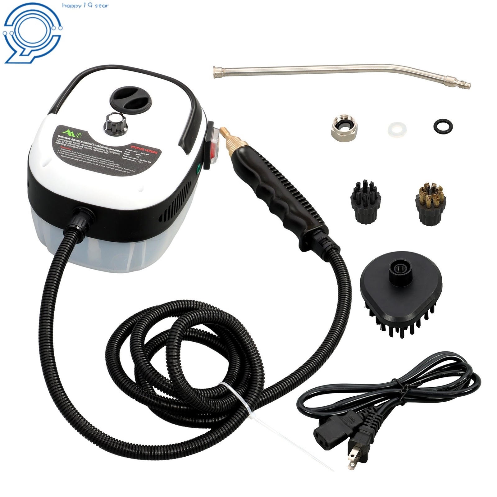 Steam Mop & Cleaner 2500W for Hardwood Floors & Auto Detailing Accessories