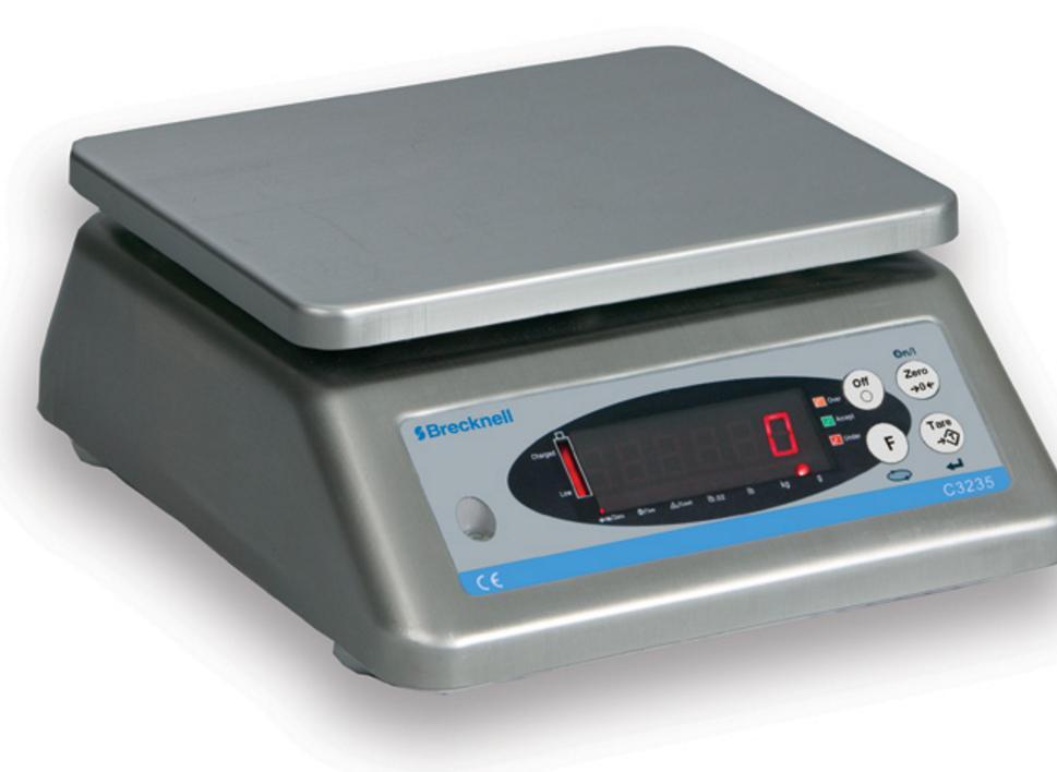 Brecknell C3235-12 lb/ 6 KG Check Weigher Scale,12 x 0.002 lb, Washdown scale