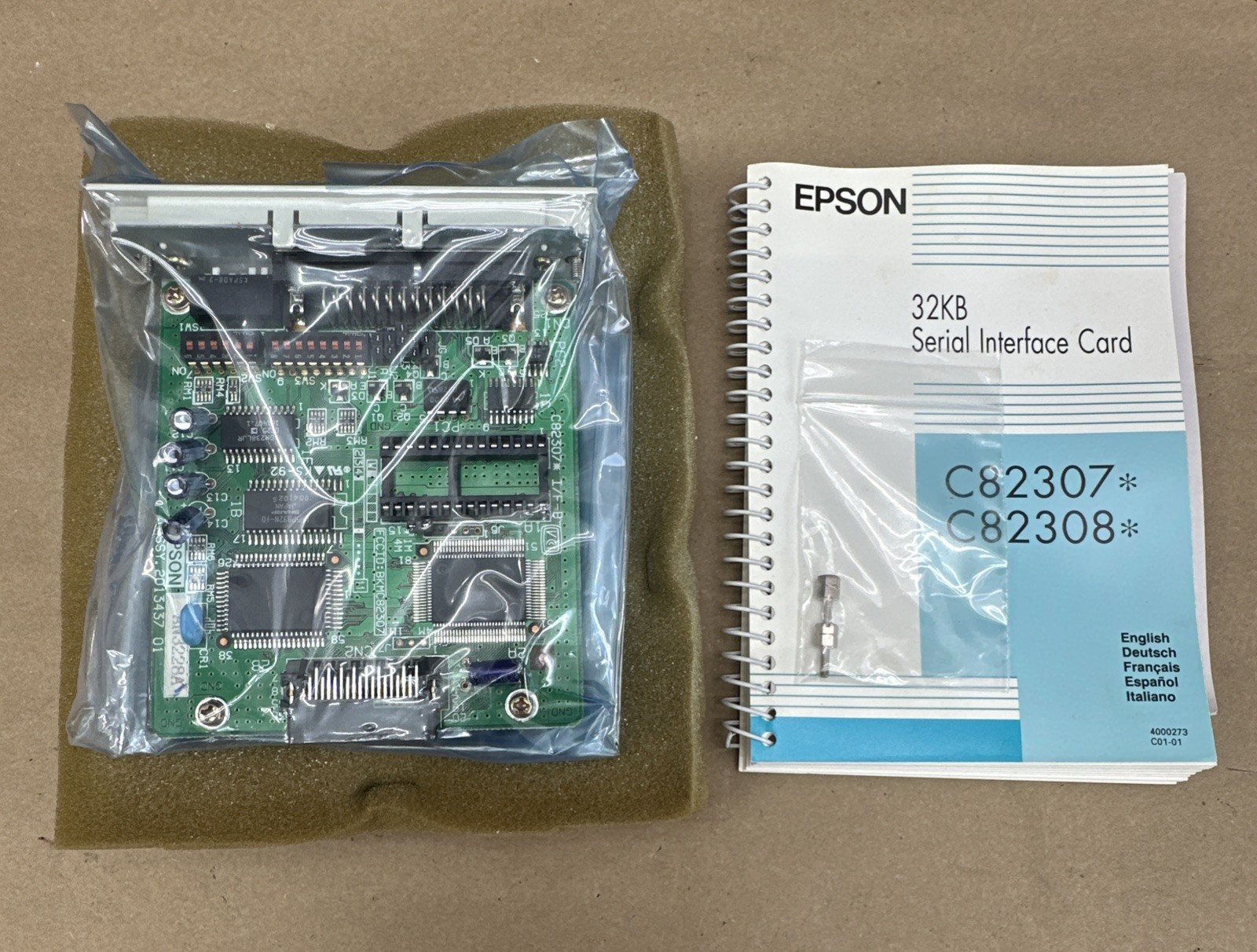 Epson C823071 0200 32KB Serial Interface Card Type B || NIB – FAST SHIPPED 🇺🇸