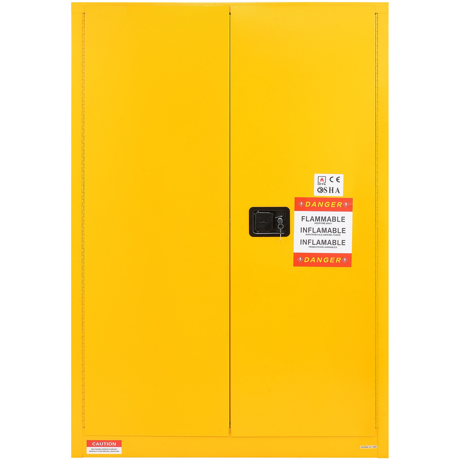 Flammable Safety Cabinet Liquid Storage 45 Gal 42.9×18.1×65.2 in Cabinet