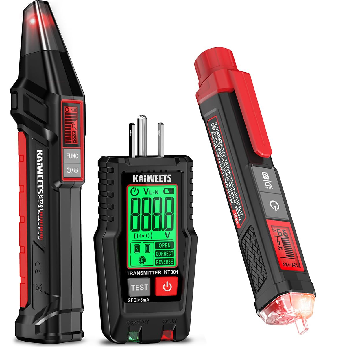 HT100S Voltage Tester & KT301 Circuit Breaker Finder – Essential Combo Tool