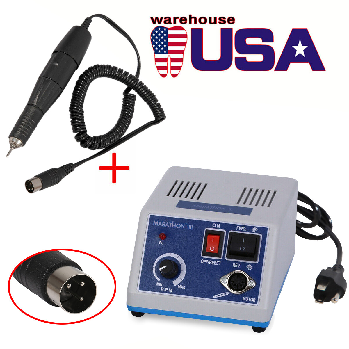 Marathon-III Micromotor Lab Jewelry Carving sander Micromotor Micromotor HandKit