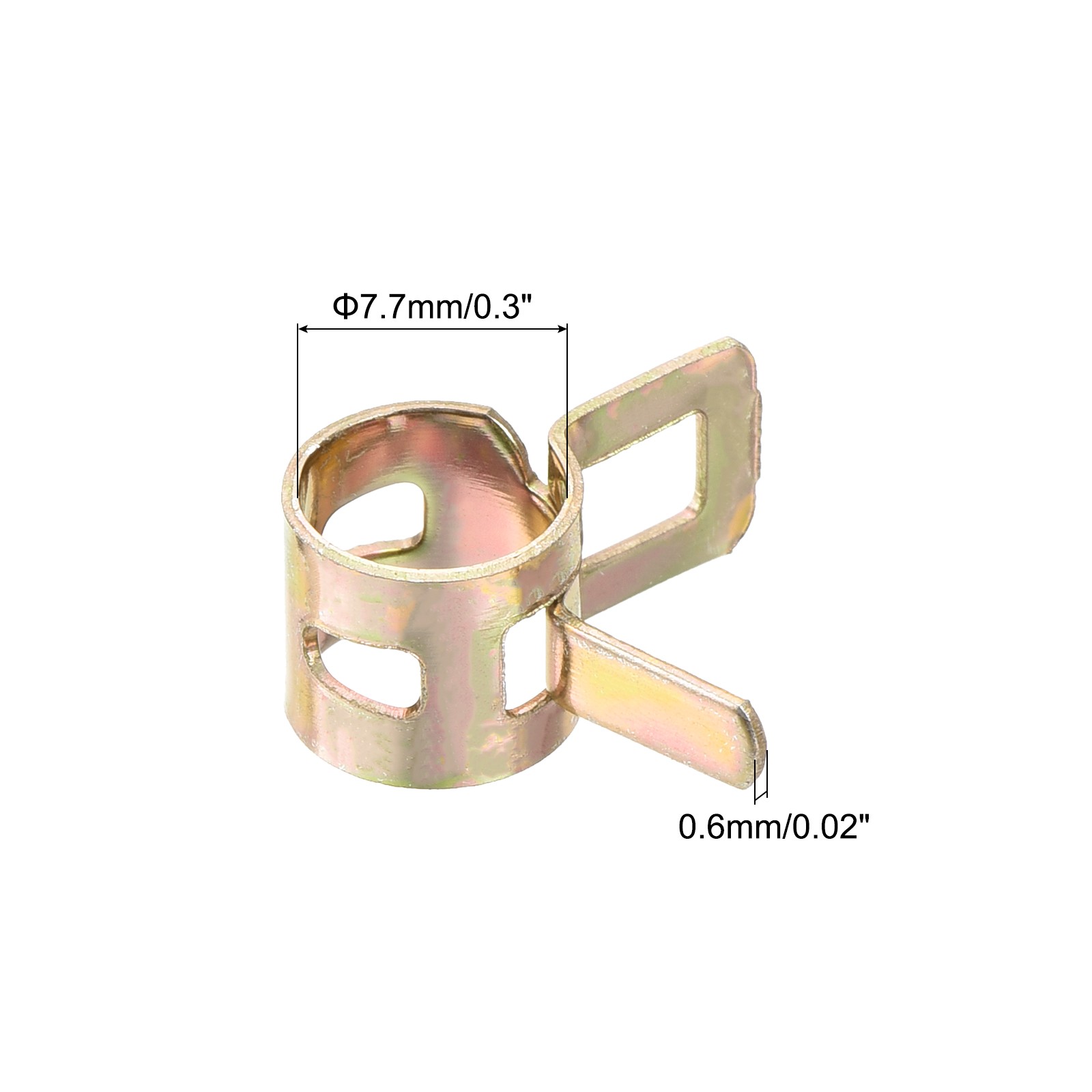30Pcs ID 8mm 5/16inch Fuel Line Hose Clips Pipe Clamps Spring Hose Clamp