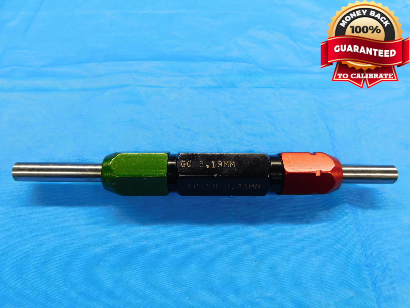 8.19 & 8.25 CL X METRIC PIN PLUG GAGE GO NO GO 8.000 +.190 8 .3224 8.190 8.250