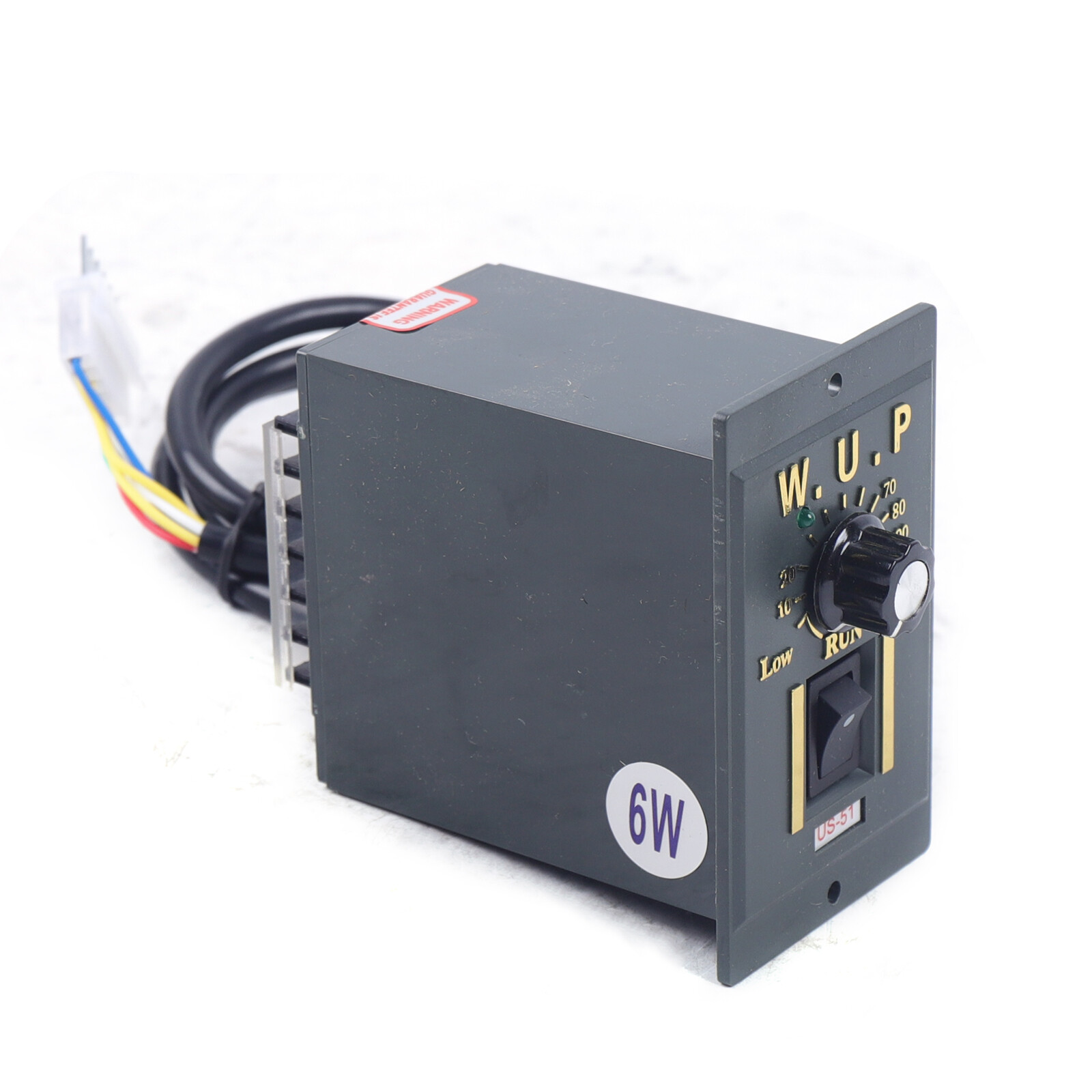 6W AC 110V Gear Motor With Speed Governor, 135RPM, 1:10, 0.42NM