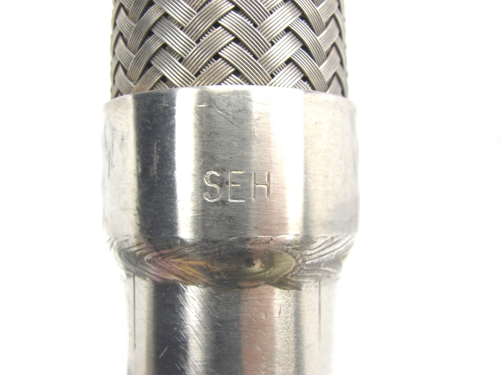 1 in x 19 in BRAIDED STAINLESS STEEL HOSE 24 in Overall – 1 in NPT x 1 in NPT