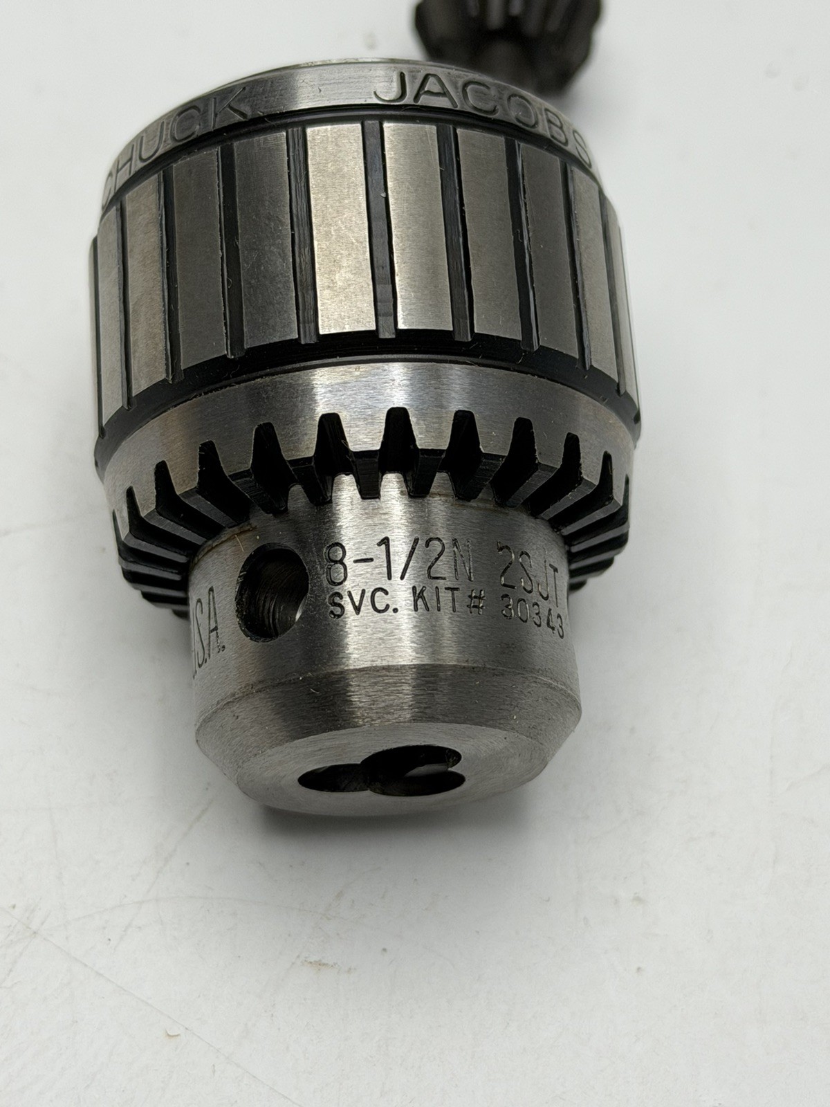 NEW Jacobs 8-1/2N 2SJT Ball Bearing Super Chuck 0-1/4″ Cap 1/2” Shank & Key
