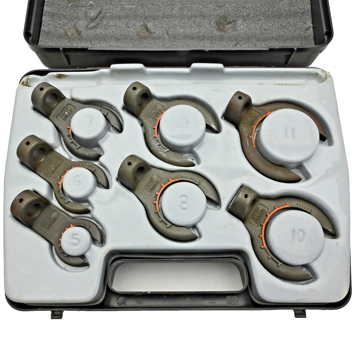 SKF TMHN 7 Lock Nut Spanner Set Bearing Lock Nut Wrench Kit w/ Case