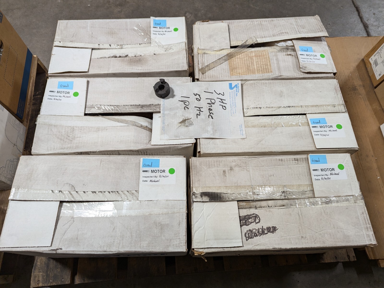 LEESON 1-Phase Motor : 3HP, 2850RPM, 50HZ, 220 Volts – FACTORY CLOSEOUT