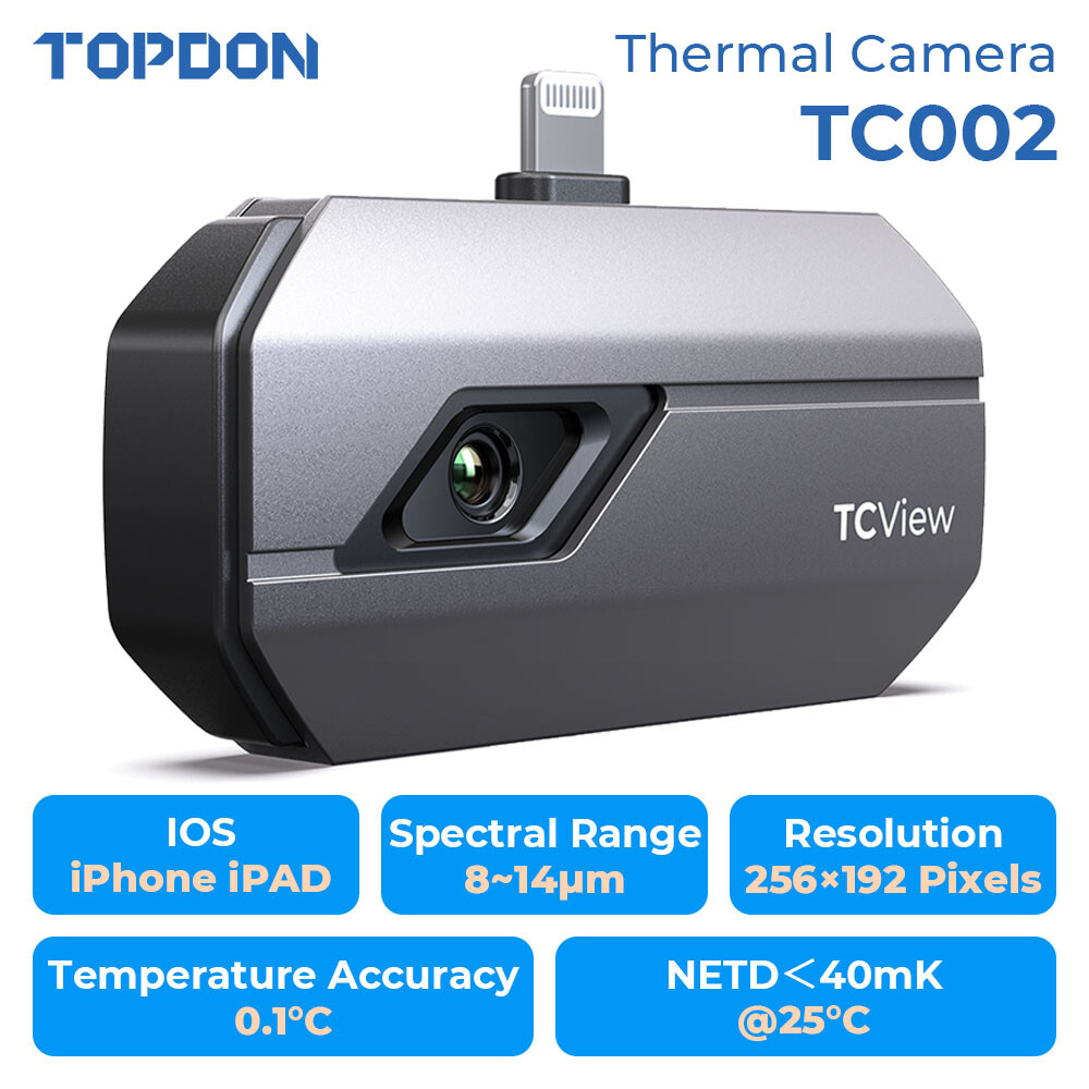 TOPDON TC002 Thermal Imaging Infrared Camera For iOS iPhone iPad High Resolution