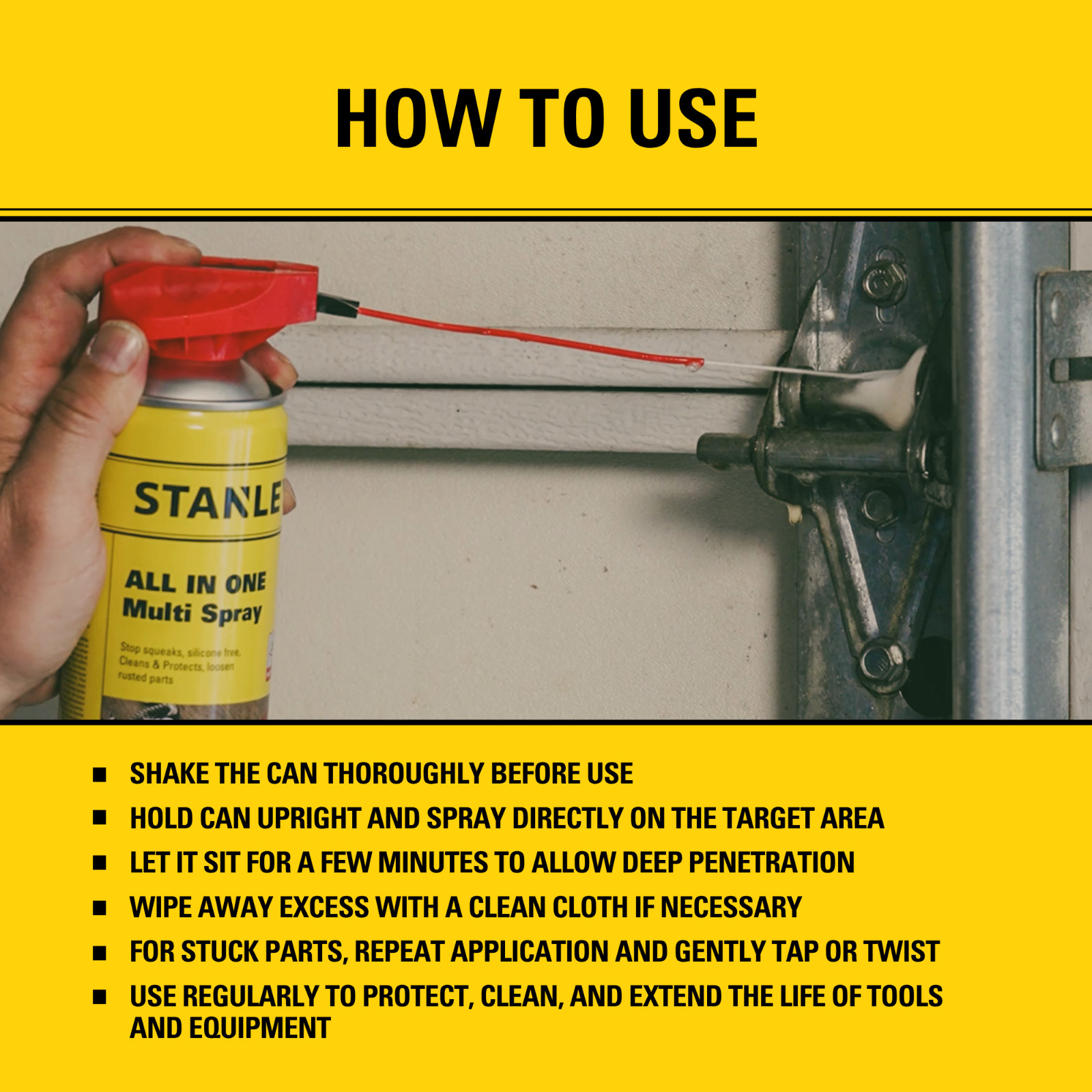Stanley T240 All Purpose Multi Spray Corrosion Inhibitor Lubricant 11 oz 2 Pack