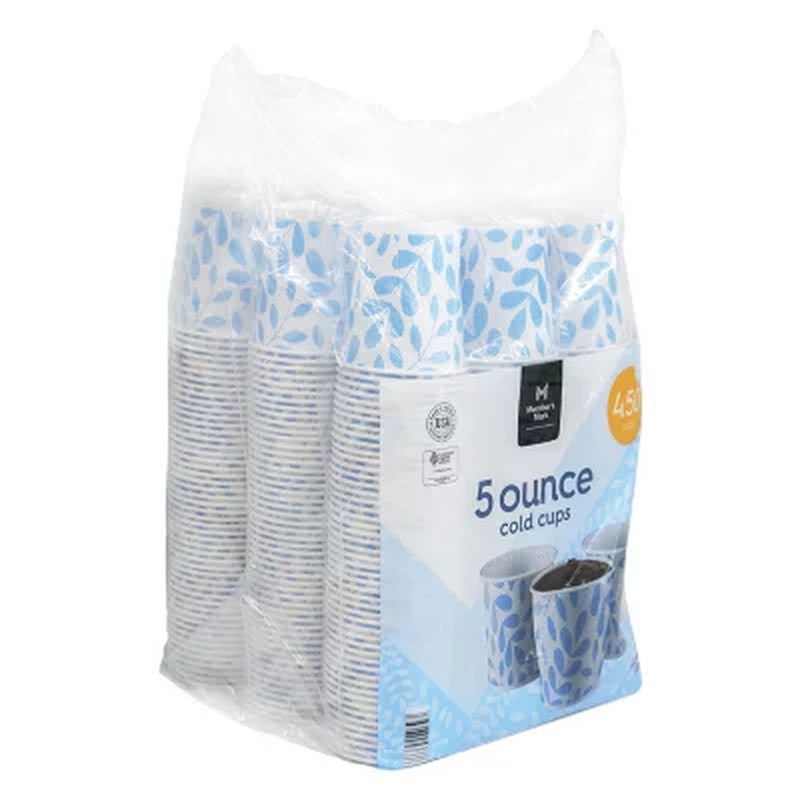 Member’s Mark Printed Paper Bath Cold Cups – 5 oz – 450 Count – Convenient & Dis