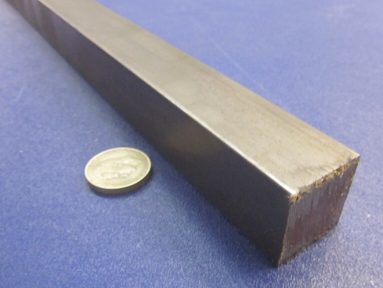 12L14 Square Carbon Steel Bars, 1 1/8″ Square x 1 Ft Length