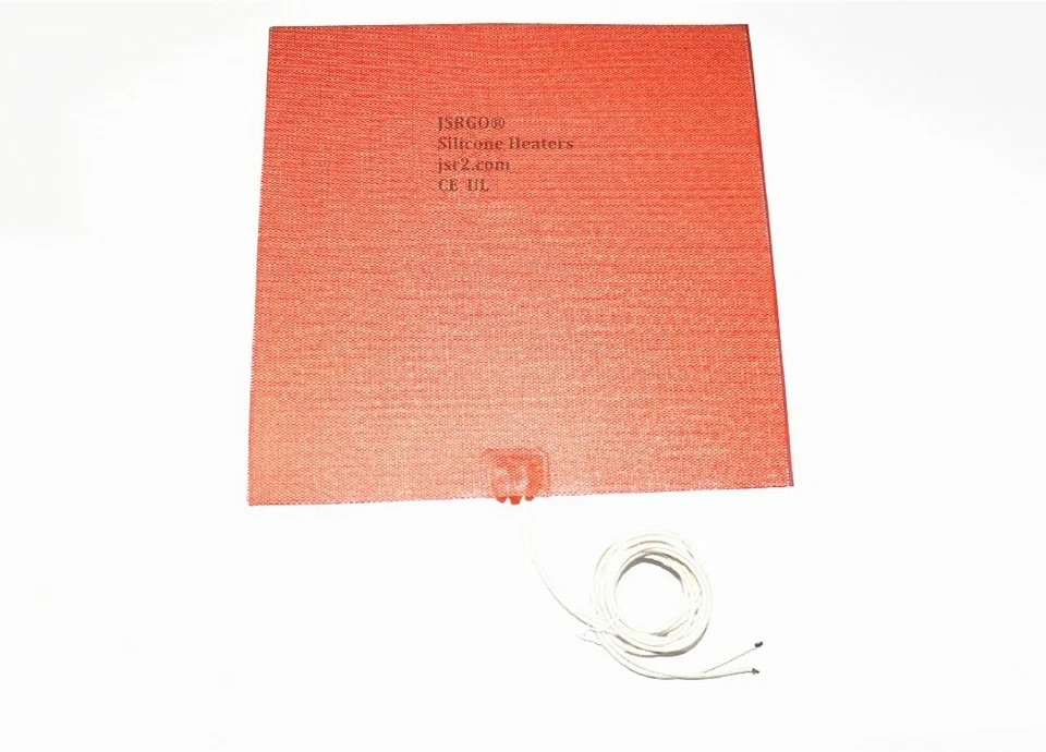 Silicone Rubber Heating Pad 4″x4″ 12V 35W 50W w/ Factory Direct Sale Custom