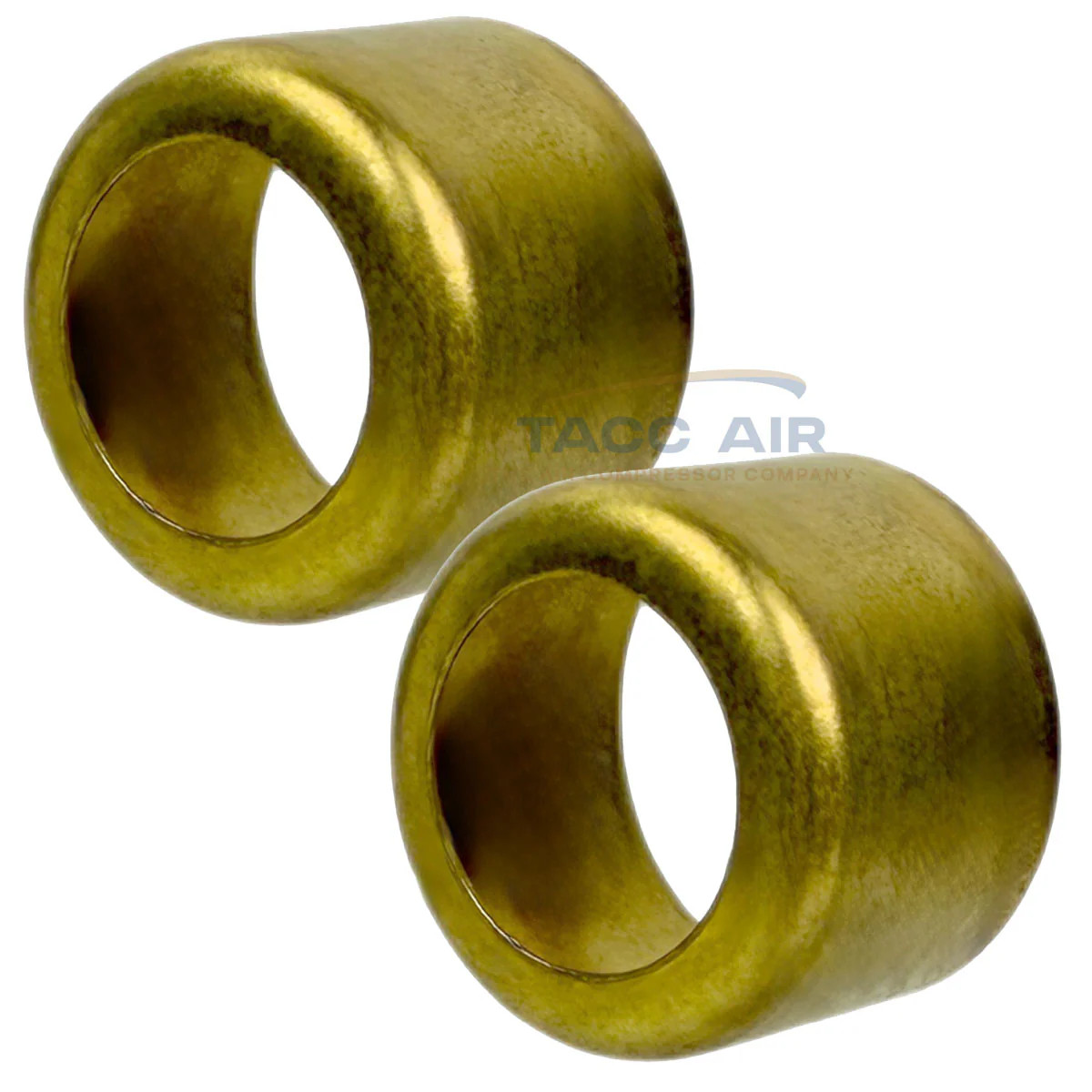2 PC 32526 5/8″ Brass Ferrules .625″ ID x .49″ Long Smooth Crimp Hose Fitting