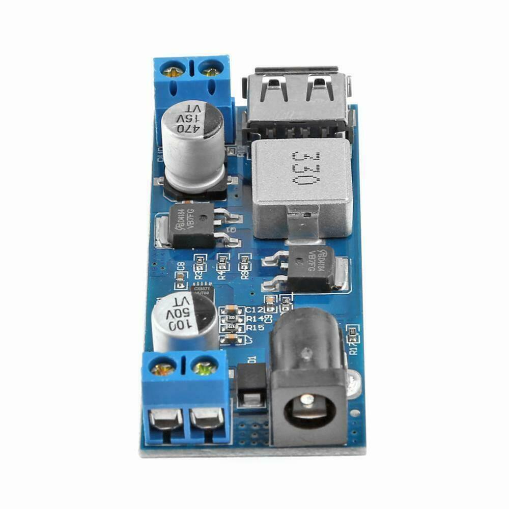 2 Pcs DC-DC Buck Step Down Volt Converter 10V-35V 12V 18V 24V to 5V 5A Regulator
