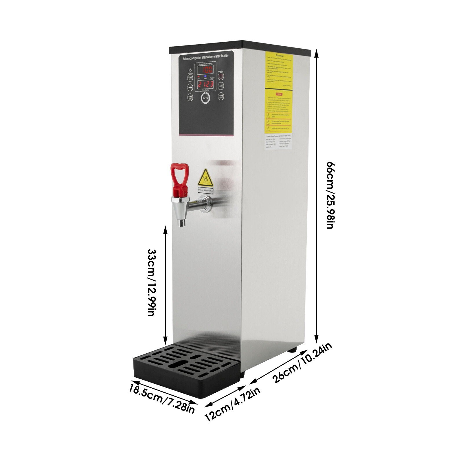 2500W 15L Electric Water Boiler Water Boiler Commercial Hot Water Dispenser 110V