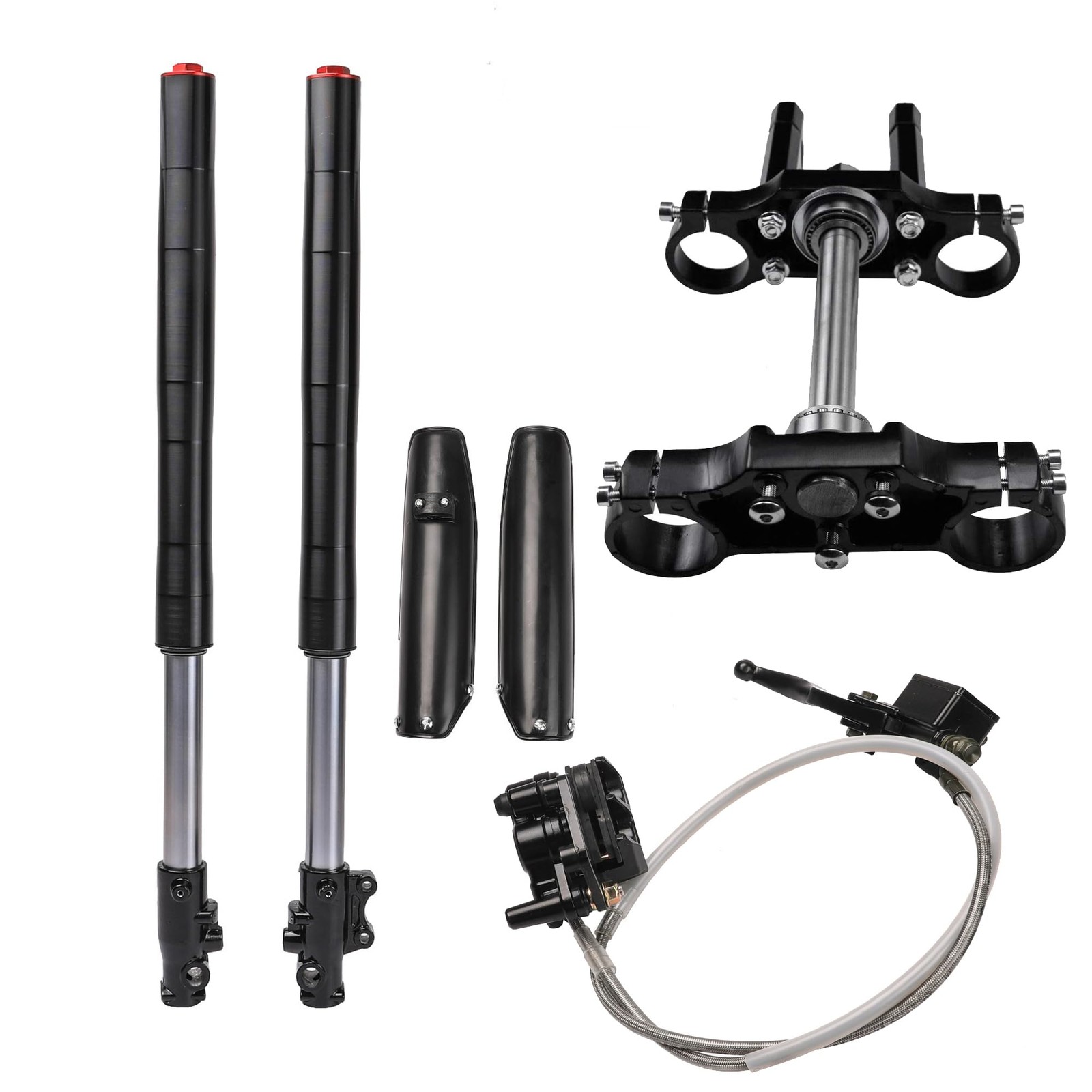 700mm 45/48mm Front Forks 15mm Axle Triple Tree Disc Brake Pit Bike 110-150cc
