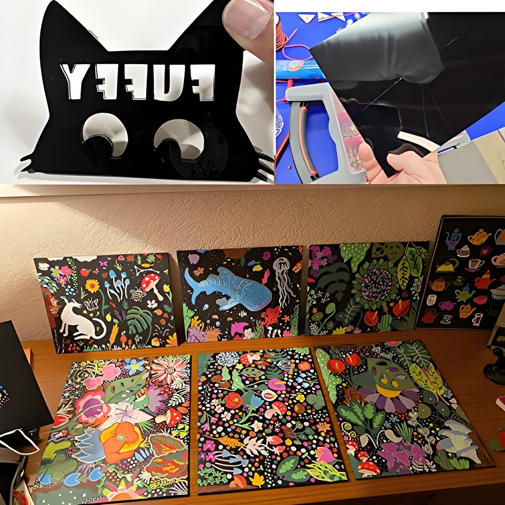 ABS Black Plastic Sheet DIY Project Model Making 1mm 2mm 3mm 4mm to 20mm Thick