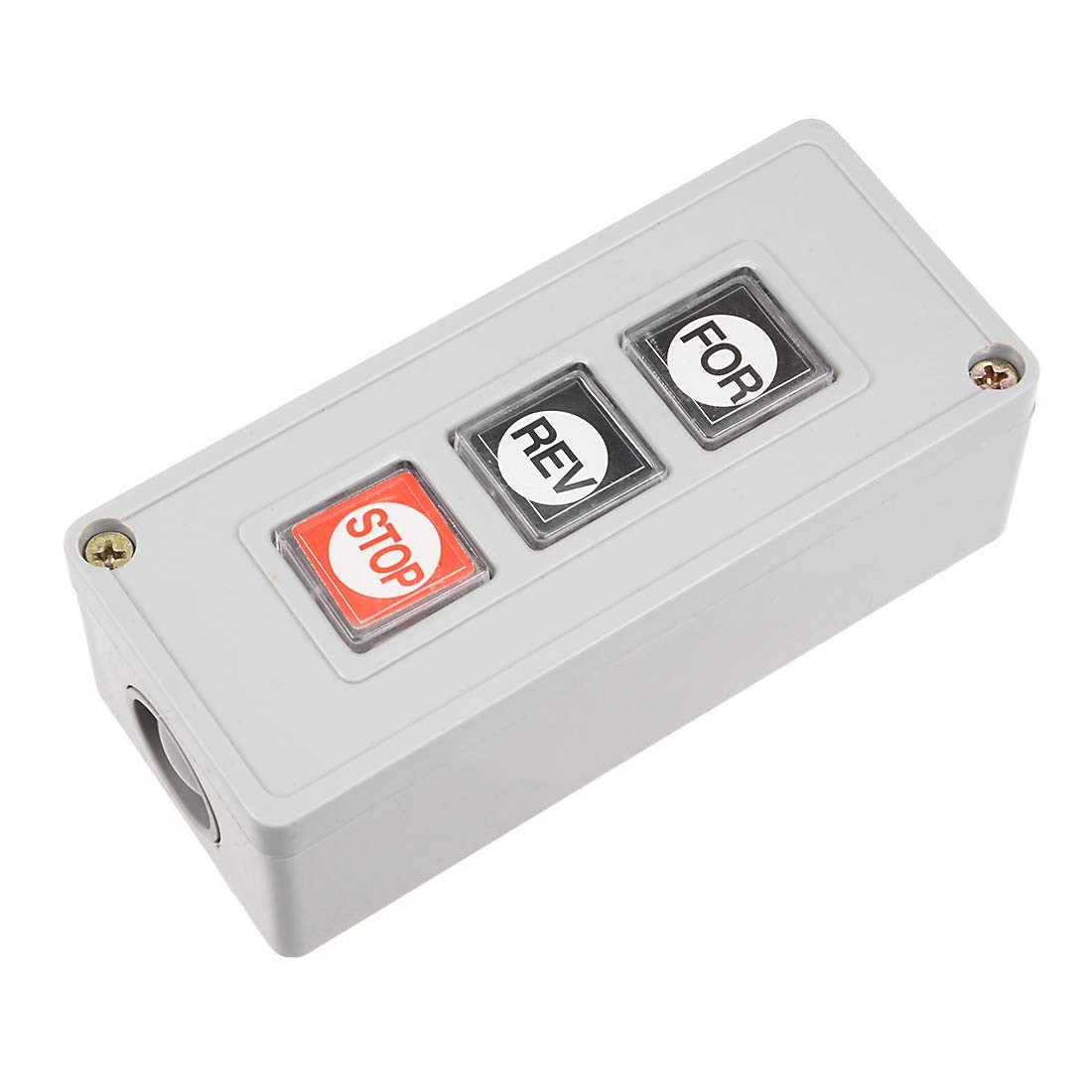 uxcell Forward Reverse Stop Momentary Push Button Control Switch Box 10A TPB-3